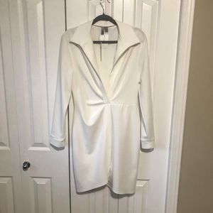 ASOS white collared dress size 8